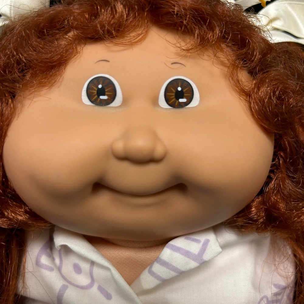 VTG Coleco Cabbage Patch Cornsilk Doll 1986 Girl Auburn Hair Mold 8 Guid… - Picture 3 of 15